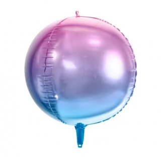 Fóliový balónek Ombre Ball, fialový a modrý, 35 cm