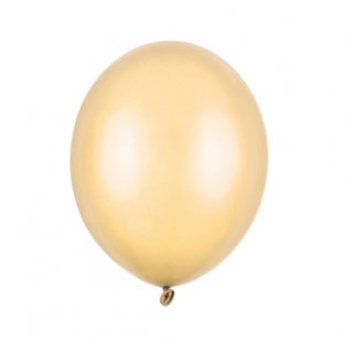 Balónek 12 cm, metalický, jasně oranžová