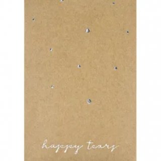 Kapesní kapesníčky Happy tears, stříbrné, 7,5x12cm, 10ks