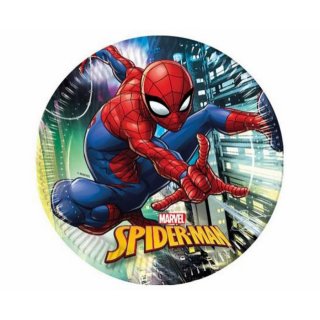 Papírové talířky Spiderman Team Up (Marvel), další generace, 23 cm, 8 ks