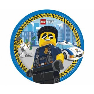 Papírové talířky Lego City, příští generace, 23 cm, 8 ks