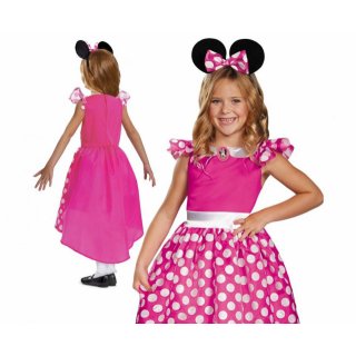 Dětský kostým Minnie růžová / pink - Minnie Mouse, velikost S (5-6 let)