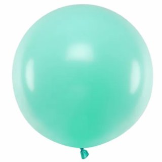 Jumbo balon pastelový tyrkysový, 60 cm