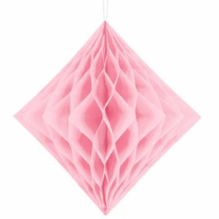 Diamantová Honeycomb, světle růžová, 20cm