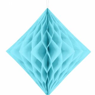 Diamantová Honeycomb, světle modrá, 30cm