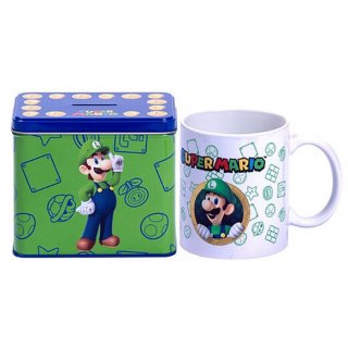 NintenLuigi Super Mario Cup Hrnek s kasičkou na mince 9 x 13 x 11 cm