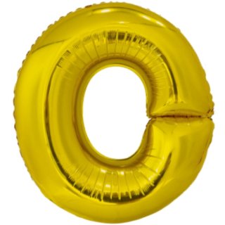 Velký fóliový balónek písmeno O, velikost 78 cm x 69 cm