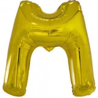 Velký fóliový balónek písmeno M, velikost 83 cm x 69 cm