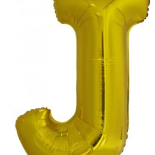 Velký fóliový balónek písmeno J, velikost 84 cm x 58 cm