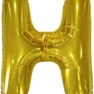 Velký fóliový balónek písmeno H, velikost 85 cm x 67 cm