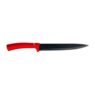 Nůž plátkovací Kitchisimo, červená + stříbrná rukojeť