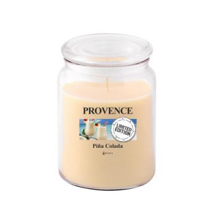 Svíčka ve skle PROVENCE s víčkem 510g, PINA COLADA