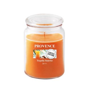 Svíčka ve skle PROVENCE s víčkem 510g, TEQUILA SUNRISE