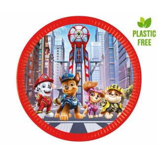 Papírové talířky Tlapková Patrola / Paw Patrol: The Movie, 23 cm, 8 ks