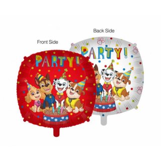 Fóliový balón Tlapková patrola / Paw Patrol PARTY, kulatý, 45 cm