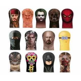 Obličejová textilní maska, různé designy