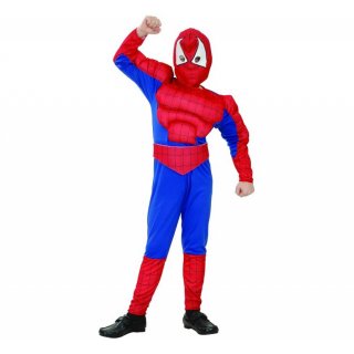 Dětský set / kostým Spider Hero se svaly, velikost 110/120 cm