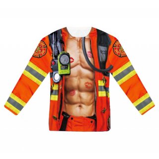 Tričko s potiskem Firefighter / Sexy hasič