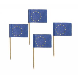 Zápichy "Vlajka EU" 6,8 cm, 144 ks