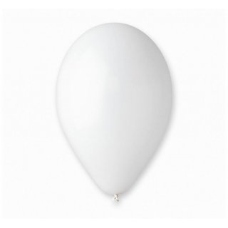 Balónek Gemar, bílý, pastelový, G90/01 - 26cm