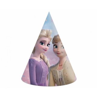 Papírové kloboučky Elsa "Frozen", set 6 ks