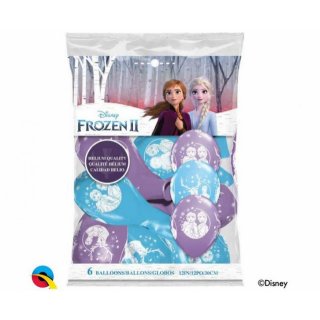 Balónek s potiskem Elsa "FROZEN", mix vzorů 28 cm, set 6 ks