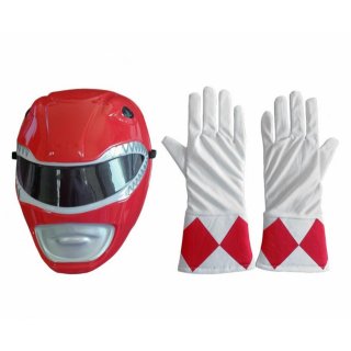 Sada Red Ranger - Maska a rukavice