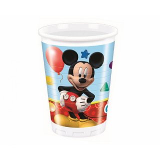 Plastové kelímky, Mickey mouse, 200 ml, 8 ks