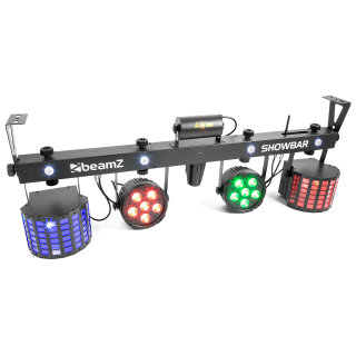 BeamZ Showbar Free 2x LED PAR, 2x Derby + Strobo