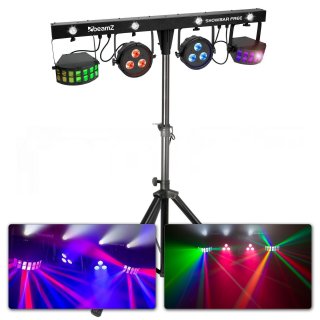 BeamZ Showbar Free 2x LED PAR, 2x Derby + Strobo