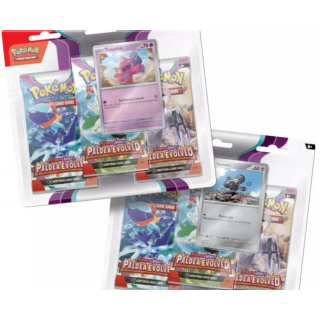 Pokémon TCG: SV02 Paldea Evolved - 3 Blister Booster