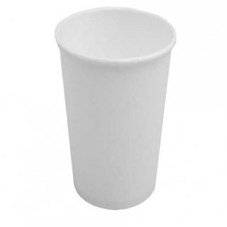 Kelímek papírový 400 ml, bílý, set 50 ks